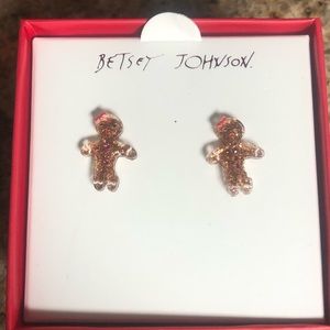 Betsey Johnson gingerbread earrings